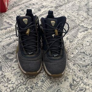 Nike Blue and Brown Sneakers with Padded Ankle Support